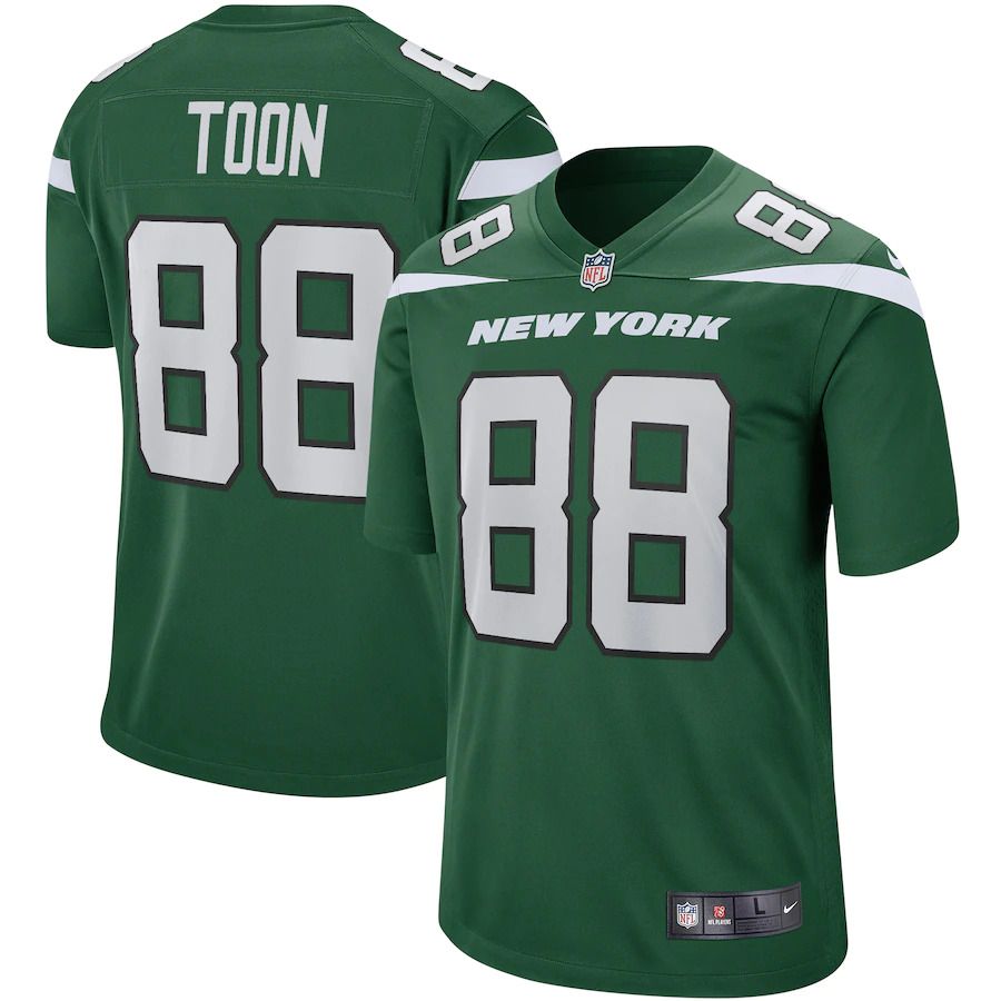 Men New York Jets #88 Al Toon Nike Gotham Green Game Retired Player NFL Jersey->new york jets->NFL Jersey